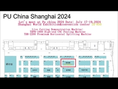 2200mm 切断幅 PU 泡切断機 ホリゾナル・スプリッタ 自動 シエメンズ 電子サーボ