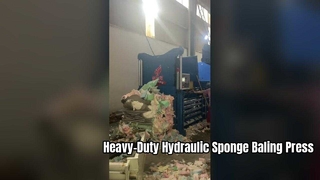 工業用油圧スポンジベーラー – スチールボディ、プレミアムパーツ、連続排出、カスタムオートマ